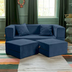 Jaxx Zipline Convertible Queen-size Sleeper Loveseat and Ottoman Set