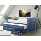 Taylor & Olive Begonia Twin Bed with Twin Trundle & 3 Built in Drawers