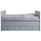 Taylor & Olive Begonia Twin Bed with Twin Trundle & 3 Built in Drawers