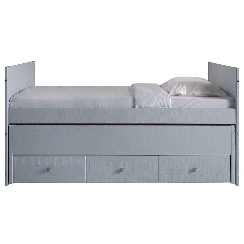 Taylor & Olive Begonia Twin Bed with Twin Trundle & 3 Built in Drawers