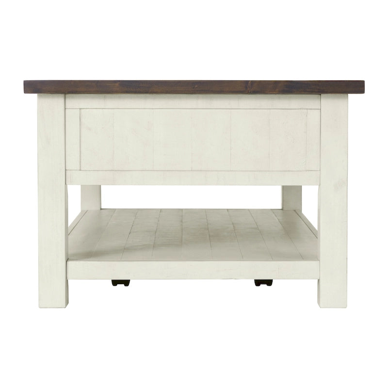 The Gray Barn Downington Solid Wood 2-Drawer Coffee Table