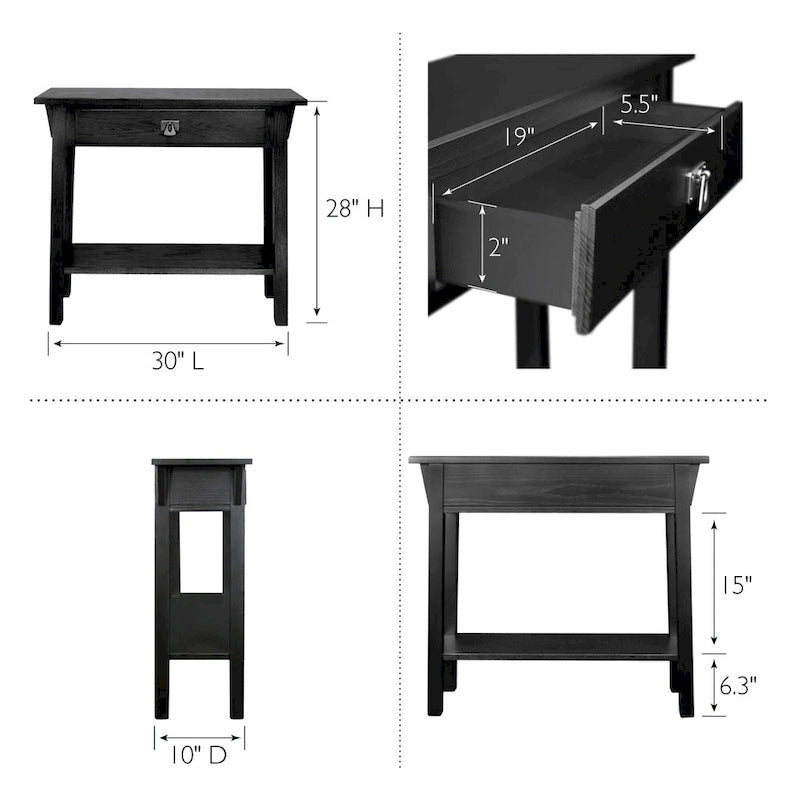 Leick Home Mission Console Table for Entryway