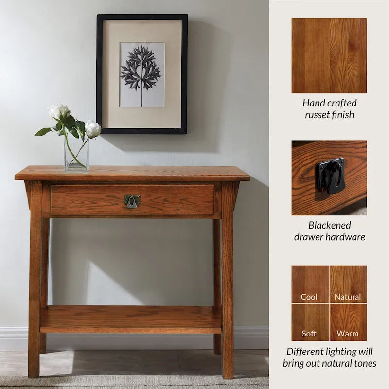 Leick Home Mission Console Table for Entryway
