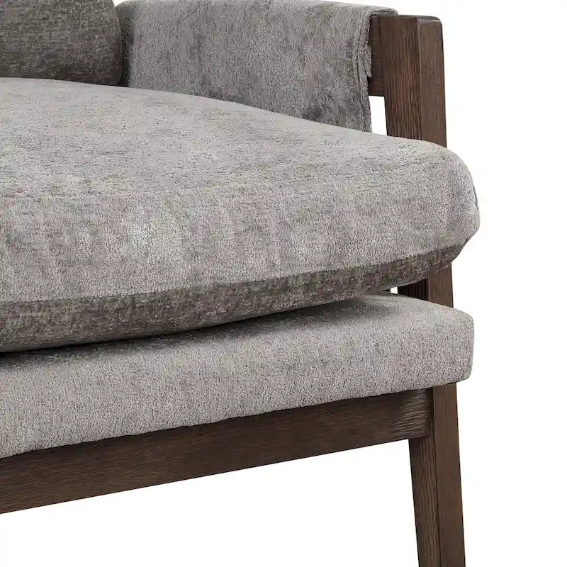 Roundhill Furniture Kelly Mid-Century Modern Velvet Accent Armchair