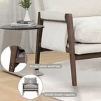 Roundhill Furniture Kelly Mid-Century Modern Velvet Accent Armchair