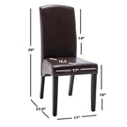 Modern Faux Leather 2 Piece Dining Room Chair