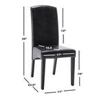 Modern Faux Leather 2 Piece Dining Room Chair