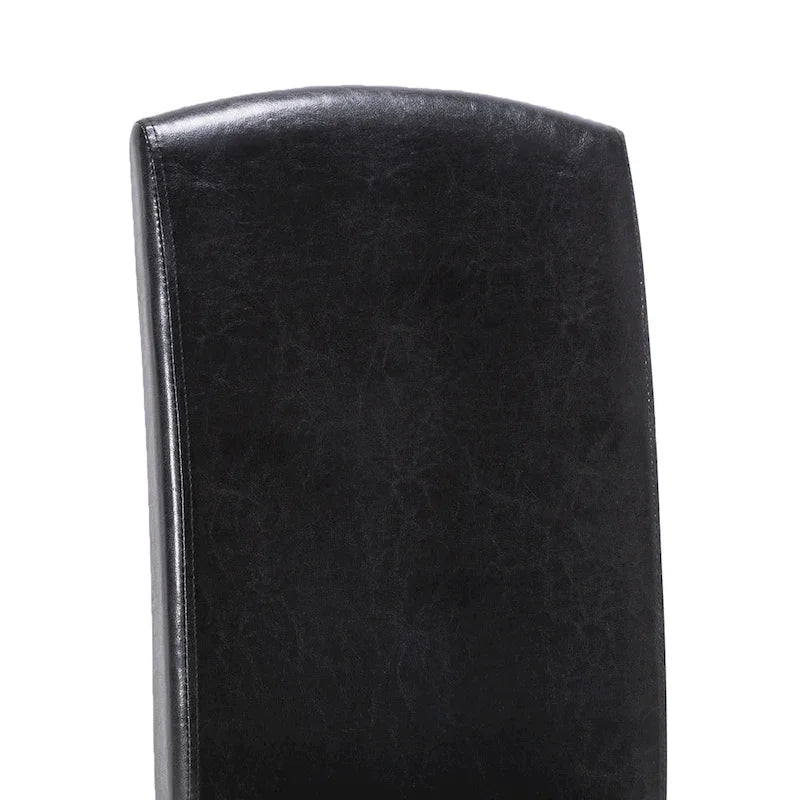 Modern Faux Leather 2 Piece Dining Room Chair