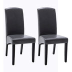 Modern Faux Leather 2 Piece Dining Room Chair
