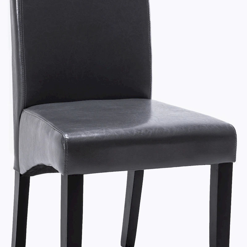 Modern Faux Leather 2 Piece Dining Room Chair