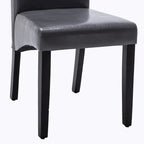 Modern Faux Leather 2 Piece Dining Room Chair