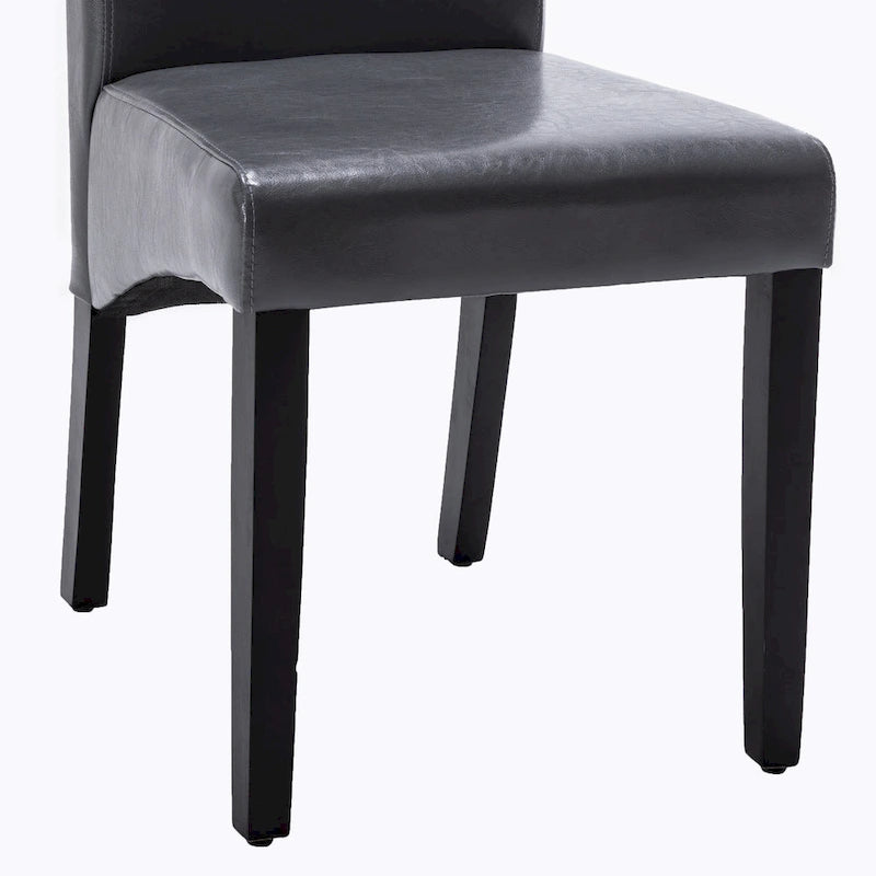 Modern Faux Leather 2 Piece Dining Room Chair