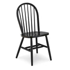 International Concepts Solid Wood Windsor Spindle Back Dining Chair