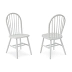 International Concepts Solid Wood Windsor Spindle Back Dining Chair