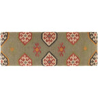 Livabliss Anupama Southwestern Upholstered Jute Bench