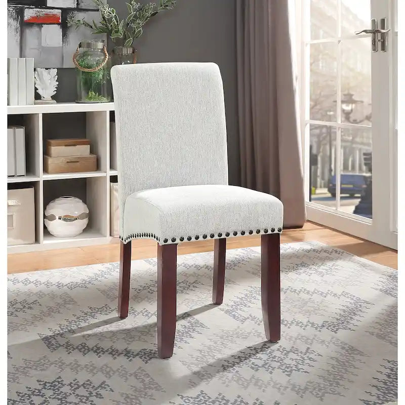 Copper Grove Five Bridge Eco Parsons Faux Leather Nailhead Chair