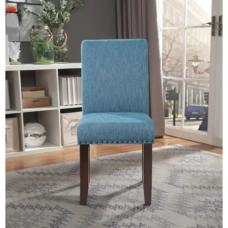 Copper Grove Five Bridge Eco Parsons Faux Leather Nailhead Chair