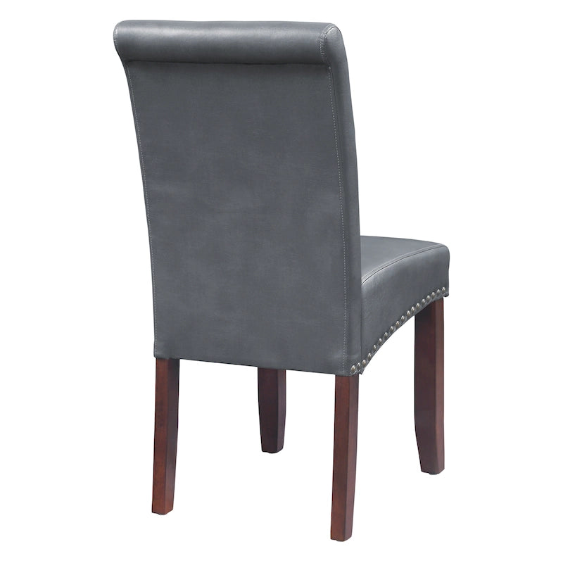 Copper Grove Five Bridge Eco Parsons Faux Leather Nailhead Chair