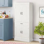EROMMY 71 Freestanding Kitchen Pantry Cabinet, Tall Storage Cabinet with Drawer and Adjustable Shelves, 2-Door Floor Cupboard