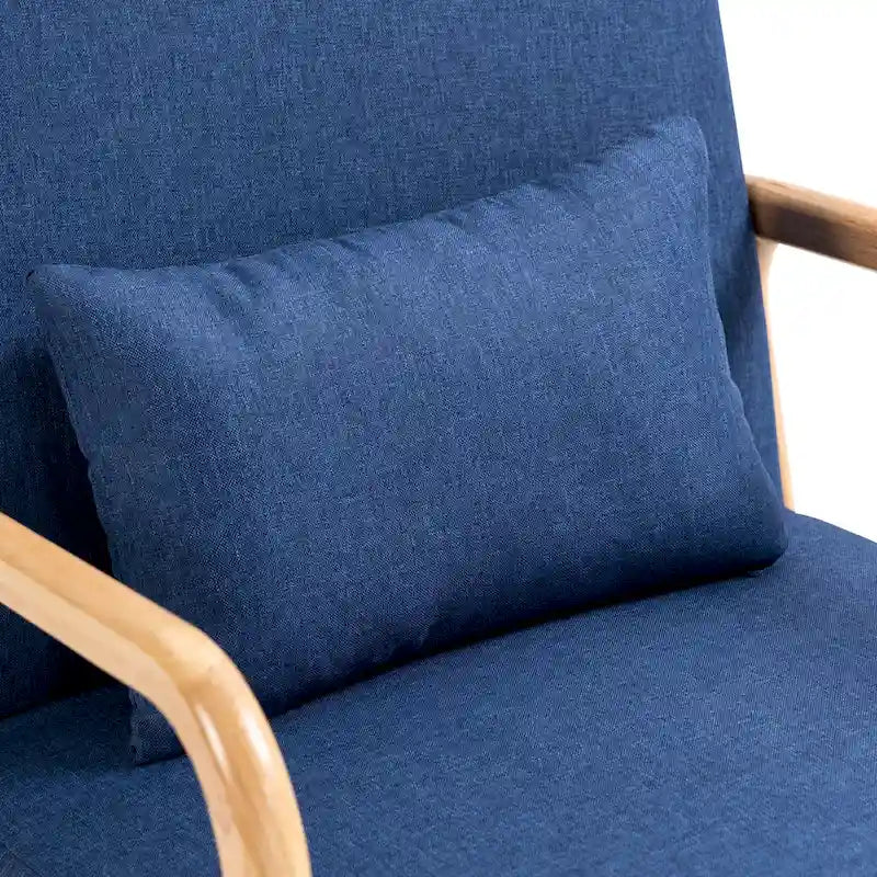 Upholstered Armchair Leisure Chair Accent Chairs Set of 2 with Pillow