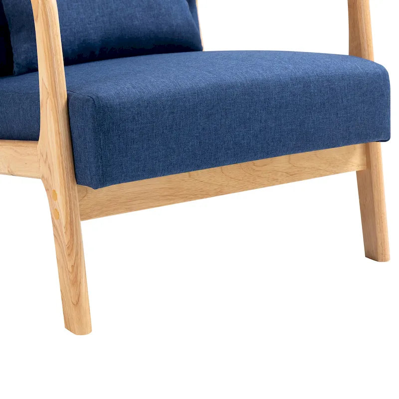 Upholstered Armchair Leisure Chair Accent Chairs Set of 2 with Pillow