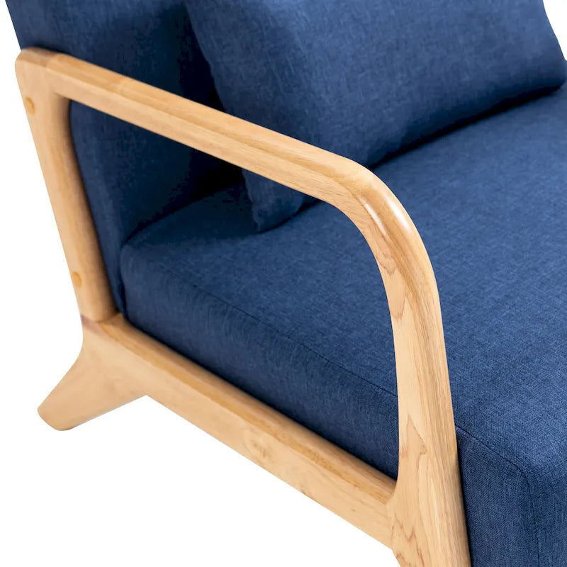 Upholstered Armchair Leisure Chair Accent Chairs Set of 2 with Pillow