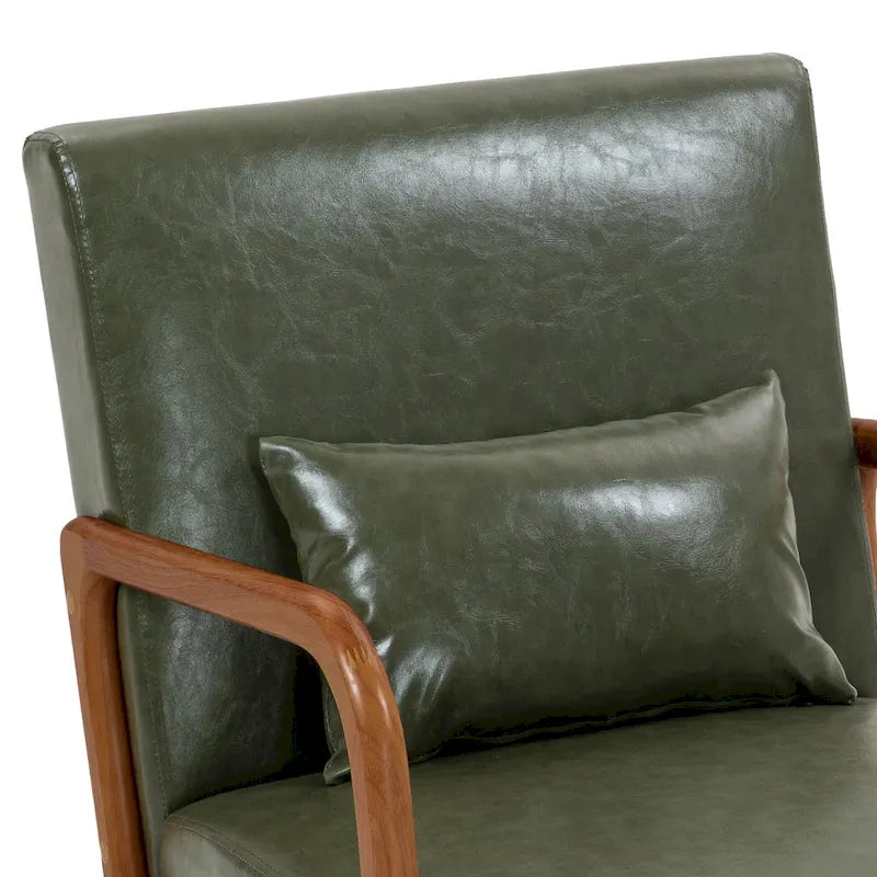 Upholstered Armchair Leisure Chair Accent Chairs Set of 2 with Pillow