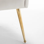 SEYNAR Modern Dining Chairs Set of 6, Velvet Accent Chair Tufted Back Armless Chair with Back Pull