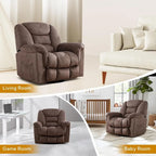 Ebello Oversize Swivel Manual Swivel Recliner