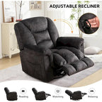 Ebello Oversize Swivel Manual Swivel Recliner