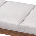 Mid-Century Fabric Bench