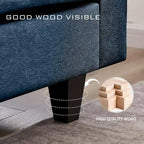 Modern Sectional Sofa Couch L Shaped With Chaise Storage Ottoman and Side Bags For Living Room