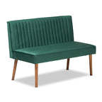 Alvis Mid-Century Velvet Dining Nook Banquette Set(2PC)