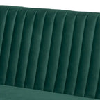 Alvis Mid-Century Velvet Dining Nook Banquette Set(2PC)