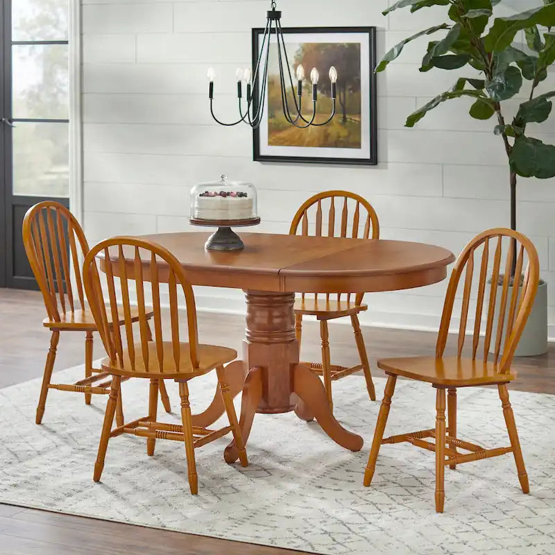 Simple Living Carolina Solid Wood Spindle Dining Chairs (Set of 2)
