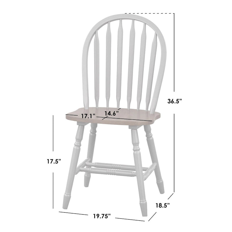 Simple Living Carolina Solid Wood Spindle Dining Chairs (Set of 2)