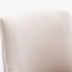 SEYNAR Modern Glam Boucle Pleated Velvet Dining Chair or Vanity Chair Set of 4 with Rear Handle