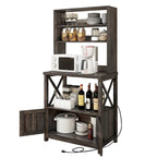 Moasis 5 Tier Kitchen Bakers Rack with Storage Shelves Microwave Oven Stand Kitchen Shelf Organizer