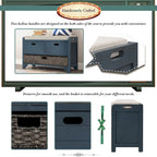 Storage Bench with Removable Basket and 2 Drawers, Fully Assembled Shoe Bench with Removable Cushion - 32 L x 11.8 W x 20 H