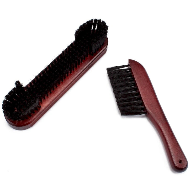 GSE 2-Piece Solid Wood Billiard Pool Table Brush and Rail Brush Set. Billiard Pool Table Accessories