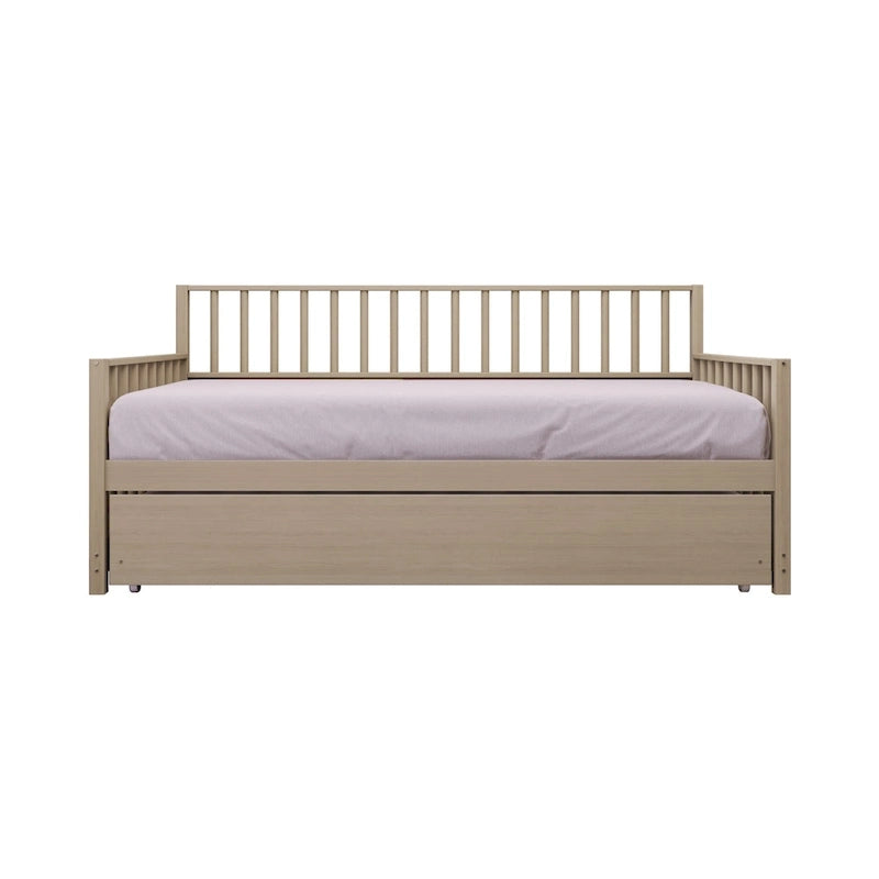 CraftPorch Classic Wooden Twin Size Daybed With Trundle