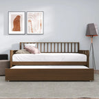 CraftPorch Classic Wooden Twin Size Daybed With Trundle