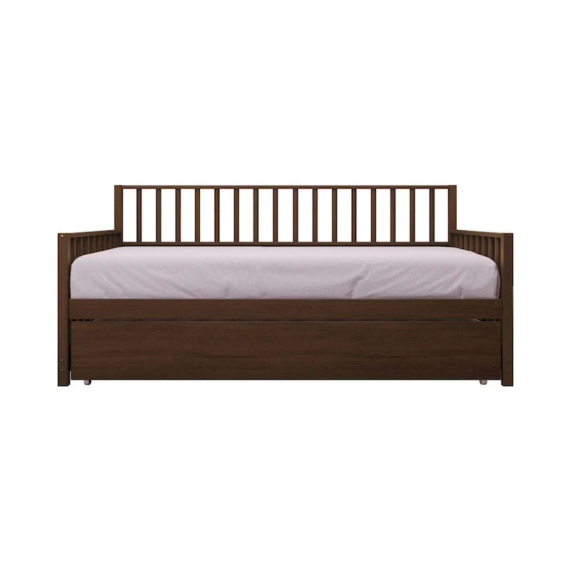 CraftPorch Classic Wooden Twin Size Daybed With Trundle