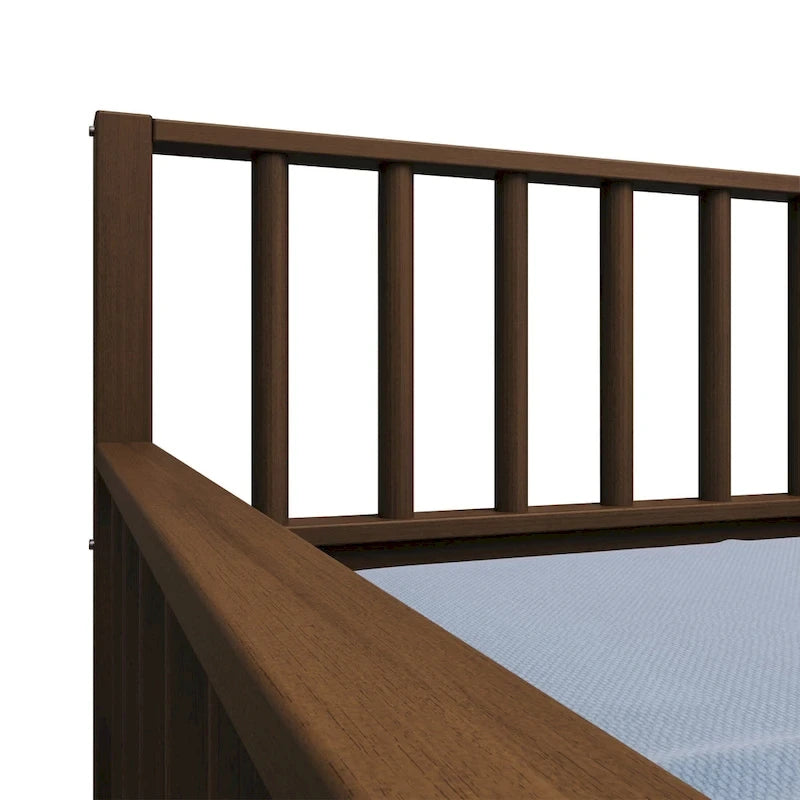 CraftPorch Classic Wooden Twin Size Daybed With Trundle