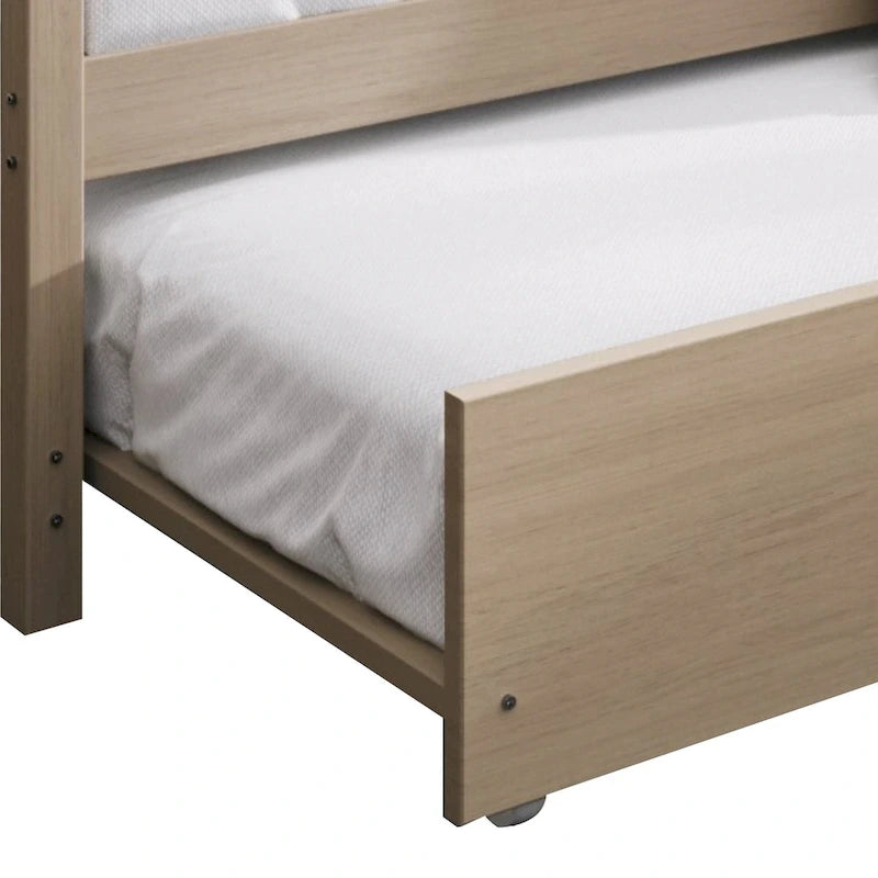 CraftPorch Classic Wooden Twin Size Daybed With Trundle