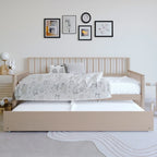 CraftPorch Classic Wooden Twin Size Daybed With Trundle