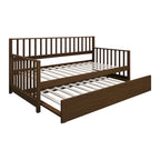 CraftPorch Classic Wooden Twin Size Daybed With Trundle