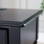 Coastal Charging Nightstand Side Table One Drawer