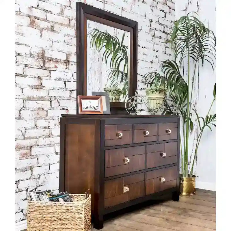 Furniture of America Figh Contemporary Walnut 4-piece Bedroom Set