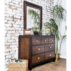 Furniture of America Figh Contemporary Walnut 4-piece Bedroom Set